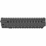 Combat Rail T-Series, Free Float Handguard, 10" Length, Quad Rail, Black Anodized Finish, Includes Barrel Nut and Wrench MI-CRT10