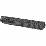 Combat Rail T-Series, Free Float Handguard, 15" Length, Quad Rail, Black Anodized Finish, Includes Barrel Nut and Wrench MI-CRT15