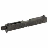DM Slide, Noveske Barrel Threaded 1/2x28, DLC Finish, Black, Direct Mount Optics Ready, For Glock 17 Gen 3, Includes Noveske End Plate, Cover Plate w/Rear Sight, Front Sight 03002703
