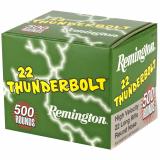 Thunderbolt .22 Long Rifle 40 Grain Round Nose 500 Round Bulk Pack