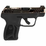 LCP MAX, Talo Edition, Double Action Only, Semi-automatic, Polymer Frame Pistol, Compact, 380ACP, 2.75" Barrel, PVD Finish, Rose Gold, Black Polymer Frame, Tritium Front Sight with White Outline, Drift Adjustable Rear Sight, 10 Rounds, 1 Magazine 13740