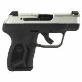 LCP MAX, Double Action Only, Semi-automatic, Polymer Frame Pistol, Compact, 380ACP, 2.8" Barrel, Matte Stainless Finish, Black Frame, Tritium Front Sight with White Outline and Drift Adjustable Rear Sight, Integrated Trigger Safety, 10 Rounds, 1 Magazine