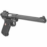 Mark IV Target, Semi-automatic, 22LR, 10" Bull Barrel, Aluminum Frame, Blued Finish, Checkered Synthetic Grips, 10Rd, Adjustable Rear Sight 40173