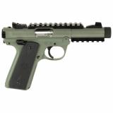 Mark IV Tactical, 22/45, Single Action, Semi-automatic, Polymer Frame Pistol, Full Size, 22LR, 4.4" Threaded Barrel, Cerakote Finish, Elite Jungle, Checkered Grips, Adjustable Rear Sight, 10 Rounds, 2 Magazines 40189