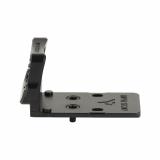 Guardian, Trijicon RMR Optic Guard Mount, Fits MOS Glock, Anodized Finish, Black, Includes Stealth Back Up Iron Sights G1501