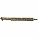 Complete Upper, 223 Wylde, 16" Barrel, 1:8 Twist, SilencerCo ASR Flash Hider, Mid Length Gas, 15" MLOK Handguard, Radian Raptor-SD Charging Handle, Radian Enhanced Bolt Carrier Group, Cerakote Finish, Brown, Fits AR-15 R0472