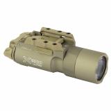 X300 Ultra, Weaponlight, White LED, 1000 Lumens, Fits Picatinny and Universal, For Pistols, Tan Finish, 2x CR123 Batteries X300U-A-TN