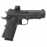 1911 X Carry, Single Action Only, Semi-automatic, Commander Size, 45ACP, 4.25" Barrel, DLC Finish, Black, Optics Ready, Romeo X-Red Dot, G10 Grips, XRay3 Day/Night Sights, Ambidextrous Safety, 8 Rounds, 2 Magazines 1911XCA-45-BXR3-RXX