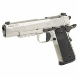 1911 X, Single Action Only, Semi-automatic, Full Size, 45ACP, 5" Barrel, Stainless Steel Finish, Silver, Optics Ready, G10 Grips, XRay3 Day/Night Sights, 8 Rounds, 2 Magazines 1911XR-45-SS
