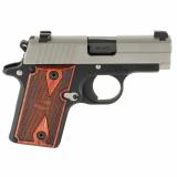 P238 Two-Tone, Semi-automatic, Single Action Only, Sub-Compact, 380 ACP, 2.7" Barrel, Night Sights, Anodized Finish, Black with Silver Slide, 2 Magazines (1-6 Round, 1-7 Round) 238-380-TXR3