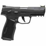 P322, Semi-automatic, Single Action Only, Polymer Frame Pistol, Full Size, 22 LR, 4 Barrel", Anodized Finish, Black, Adjustable Fiber Optic Sights, Optic Ready, Threaded Barrel Adapter, 10 Rounds, 2 Magazines 322C-BAS-10