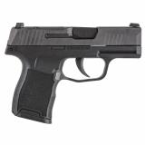 P365 380 |380ACP 3.1 Inch Barrel Stainless Steel Optic-Ready Slide Black Nitron Finish Sig Night Sights Textured Grip 2 10 Round Magazines
