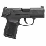 P365, Massachusetts Compliant, Striker Fired, Semi-automatic, Polymer Frame Pistol, Sub-Compact, 9MM, 3.1" Barrel, Nitron Finish, Black, XRAY3 Night Sights, Manual Thumb Safety, 10 Rounds, 2 Magazines 365-9-BXR3P-MS-MA