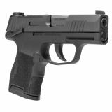 P365, Massachusetts Compliant, Striker Fired, Semi-automatic, Polymer Frame Pistol, Sub-Compact, 9MM, 3.1" Barrel, Nitron Finish, Black, XRAY3 Night Sights, Manual Thumb Safety, 10 Rounds, 2 Magazines 365-9-BXR3P-MS-MA