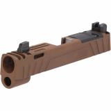 P365 Spectre Comp Slide Assembly, Compatible With 3.1" Barrel, Optic Ready, Integrated Compensator, Nitron Finish, Coyote Brown 8901048