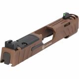 P365 Spectre Comp Slide Assembly, Compatible With 3.1" Barrel, Optic Ready, Integrated Compensator, Nitron Finish, Coyote Brown 8901048