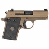 P938 Emperor Scorpion |9mm 3" Barrel Siglite Nights Sights Flat Dark Earth Frame and Slide Finish G10 Piranha Grips, 1 5-Round + 1 6-Round Magazine