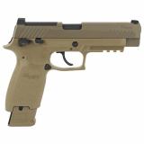 P320-M17 Airgun, CO2 Pistol |.177 Pellet, 430 Feet Per Second, M1913 Accessory Rail, Fixed Sights, Coyote Tan, 1 Magazine, 20Rd AIR-M17-177