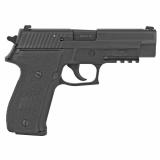 P226, MK-25, DA/SA, Full Size, 9MM, 4.4" Barrel, Alloy Frame, Black Finish, Phosphate Components, 10Rd, 3 Magazines, Night Sights MK-25-MA