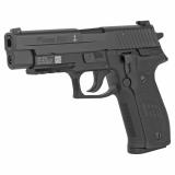 P226, MK-25, DA/SA, Full Size, 9MM, 4.4" Barrel, Alloy Frame, Black Finish, Phosphate Components, 10Rd, 3 Magazines, Night Sights MK-25-MA