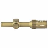 TANGO 6T, Rifle Scope, 1-6X24mm, First Focal Plane, DWLR 556 Illuminated Reticle, Capped Turrant, Flat Dark Earth, Includes Power Selector Throw Lever, Direct View Optic SOT61240