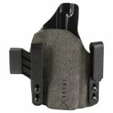 INCOG-X, Joint Collaboration with Haley Strategic, Inside the Waistband Holster, Fits Smith & Wesson Shield EX/Equalizer, Microfiber Suede Wrapped Boltaron Construction, Gray, Right Hand INCOG-0-199-A-0-CX2-61