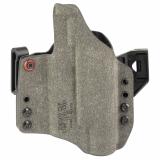 INCOG-X, Joint Collaboration with Haley Strategic, Inside the Waistband Holster, Fits Staccato P with Large Light and Red Dot, Boltaron Construction, Suede Finish, Gray, Right Hand 1337170