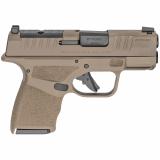 Hellcat, Semi-automatic, Striker Fired, Micro Compact, 9MM, 3" Barrel, Polymer Frame, Flat Dark Earth Finish, Optics Ready, Tritium/Luminescent Front Sight, Tactical Rack U-Notch Rear Sight, 2 Magazines, 1-13Rd, 1-11Rd HC9319FOSP