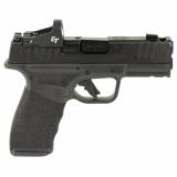 Hellcat Pro Comp OSP, Striker Fired, Semi-automatic Pistol, 9MM, 3.7" Hammer Forged Barrel with Comp, Melonite Finish, Black, Crimson Trace CT-1500 Red Dot Sight, Adaptive Grip Texture, White Dot Front Sight, Tactical Rack U-Notch Rear Sight, 5 Magazines