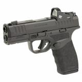 Hellcat Pro Comp OSP, Striker Fired, Semi-automatic Pistol, 9MM, 3.7" Hammer Forged Barrel with Comp, Melonite Finish, Black, Crimson Trace CT-1500 Red Dot Sight, Adaptive Grip Texture, White Dot Front Sight, Tactical Rack U-Notch Rear Sight, 5 Magazines