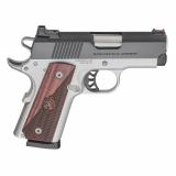 Ronin EMP, 1911, Semi-automatic, Metal Frame Pistol, Compact, 9MM, 3" Barrel, Blued Slide, Stainless Frame, Wood Grips, Fiber Optic Front Sight, 9 Rounds, One Magazine PX9123L
