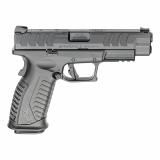 XDM Elite | 10MM, 4.5" Hammer Forged Barrel, Black, META Trigger, Grip Safety Fiber Optic Front Sight, Tactical Rack U-Dot Rear Sight, Optics Ready, 16 Rounds, 2 Magazines XDME94510BHCO