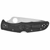 Endura4, Lightweight, 3.938" Folding Knife, Clip Point, Combo Edge, VG10/Satin, Black FRN, Circle Thumb Hole/Pocket Clip C10PSBK
