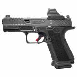 MR920, 9mm, Black Frame, WAR POET Edition, Fluted Unthreaded Black, SS Rod, Grn Trit 1D, w/Holosun