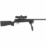 Rascal Target XP, Bolt Action | 22LR, 16.125" Threaded Barrel, Black Precision Hardwood Stock, Single Shot, AccuTrigger, Right Hand, 4x32mm Scope, Bipod and Sling Swivel Studs 13824