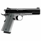 1911 with Rail, Full Size, 45 ACP, 5" Barrel, G10 Grips, Stainless Steel Finish, Silver Frame, Black Slide, Night Sights, Manual Safety, 8 Rounds, 2 Magazines 67207