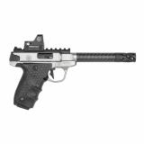 Performance Center Victory Target |22LR, 6" Target Carbon Fiber Barrel with Muzzle Brake, Semi-Automatic, Stainless Steel, Glass Bead Finish, Vortex Viper 6 MOA Red Dot Sight, Tandemkross "hiveGrips" with Target Thumbrest Grip, 10 Rounds, 2 Magazines, Thu