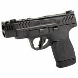 M&P9 Shield Plus, Performance Center, Striker Fired, Semi-automatic, Polymer Framed Pistol, Micro-Compact, 9MM, 4" Ported Barrel, Armornite Finish, Black, Front Night Sight, Blacked Out Rear Sight, No Manual Safety, Optic Ready, 3 Magazines, 1-10 Round,