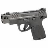 M&P9 Shield Plus, Performance Center, Striker Fired, Semi-automatic, Polymer Framed Pistol, Micro-Compact, 9MM, 4" Ported Barrel, Armornite Finish, Black, Front Night Sight, Blacked Out Rear Sight, Manual Safety, Optic Ready, 2 Magazines, 10 Rounds 14410