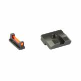 Fiber Optic Pro, Sight Set, For Glock, Low, Black Rear Sight and Red Front TG-TG132G1