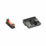 Fiber Optic Pro, Sight Set, For Glock, High, Black Rear Sight and Red Front TG-TG132G2