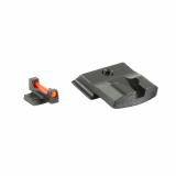 Fiber Optic Pro, Sight Set, For S&W M&P, Black Rear Sight and Red Front TG-TG132MP