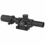 Tru-Brite 30 Riflescope with Two Pre-Calibrated BDC Turrets 1-6x24mm Illuminated Duplex Mil-Dot Reticle Quick Zoom Lever Matte Black