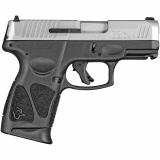 G3C, Striker Fired, Semi-automatic, Polymer Frame Pistol, Compact, 9MM, 3.26" Barrel, Stainless Finish, Silver Slide, Black Frame, Fixed Front Sight With Drift Adjustable Rear Sight, Manual Thumb Safety, 12 Rounds, 2 Magazines 1-G3C939-2x12