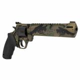 Raging Hunter, TALO Edition, Double Action, Revolver, Large Frame, 44 Magnum, 8.37" Ported Barrel, Cerakote Finish, Camo, Rubber Grips, Adjustable Sights, 6 Round 2-440081RH-KMO