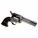Deputy, Single Action Only, Metal Frame Revolver, Full Size, 357 Magnum, 4.75" Barrel, Matte Finish, Black, Wood Grips, Fixed Sights, 6 Rounds 2-D35741