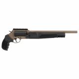 Judge, Home Defender, Double Action/Single Action, Metal Frame Revolver, 410 Bore/45LC, 3" Chamber, 13" Barrel, Cerakote Finish, Flat Dark Earth, Picatinny Rail, Rubber Grips, Fixed Sight, 5 Rounds 2-JHD441013MAG-F