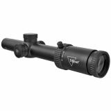 Credo® HX 1-6x24 First Focal Plane (FFP) Riflescope w/ Green MOA Segmented Circle, 30mm Tube, Satin Black, Low Capped Adjusters