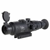 IR-Hunter, Type 3, Thermal Waepon Sight, 1.2X Optical Magnification, 1-8X Digital Zoom, 1.2-9.6X Combined Magnification, 24mm Objective, Multiple Reticles, 640x480 Pixels, 30Hz/60Hz Frame Rate, Q-LOC Picatinny Rail Mount, Black HUNTER-24-3