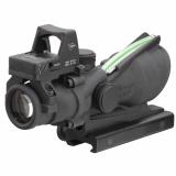 4x32 ACOG® Scope, Dual Illuminated Green Crosshair .223 Reticle